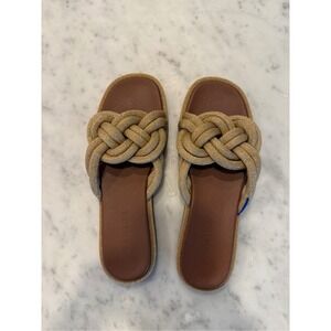Rothy's Gold Knot Braided Sandals